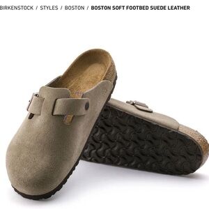 Birkenstock Boston in Taupe